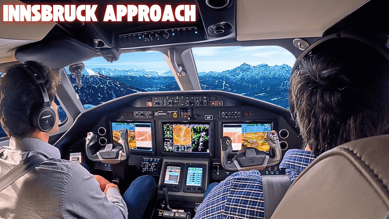 Flying Into Innsbruck Austria! One Of The World’s Most Challenging Airports In A Private Jet!