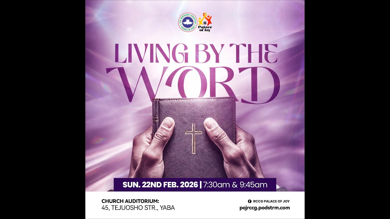 SUNDAY SERVICE (2ND) - Living By The Word || RCCG Palace Of Joy
