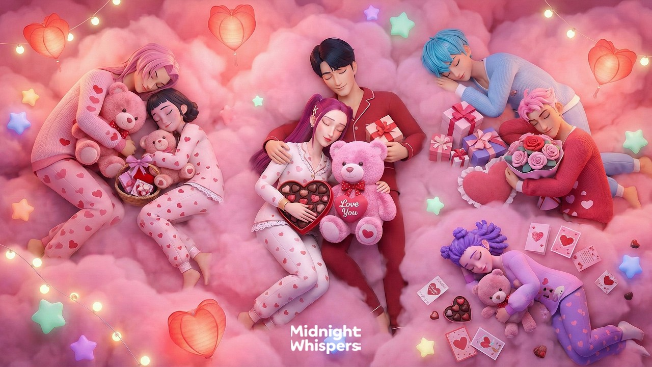 Magical Valentine Dreams 💕 with Huntrix & Saja Boys | Healing Sleep Melodies #sleepmusic