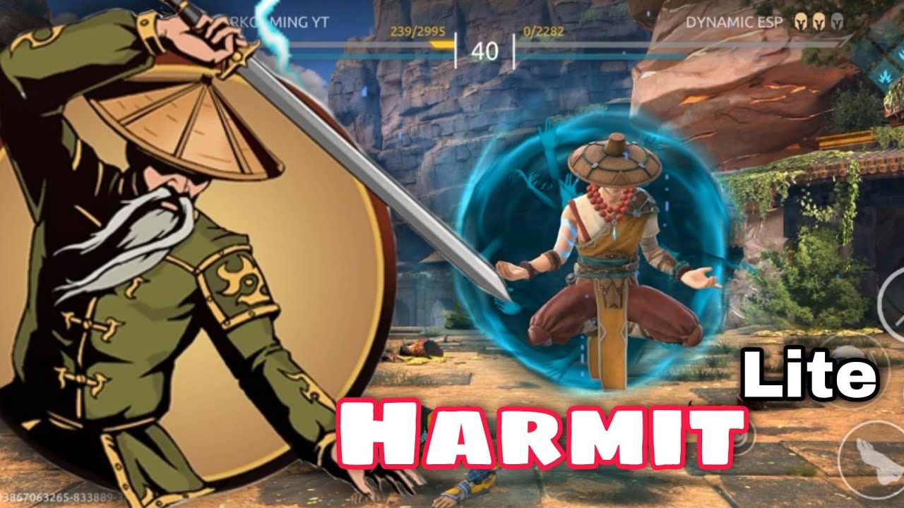 shadow fight arena: looking like shadow fight 2's Hermit #sfa #shadowfight2 #shadowfight2
