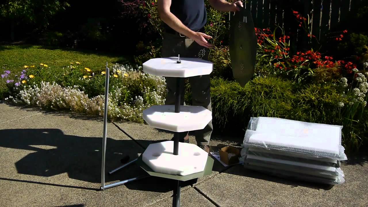 Assembly of the Jora JK125 Compost Tumbler at Eartheasy.com