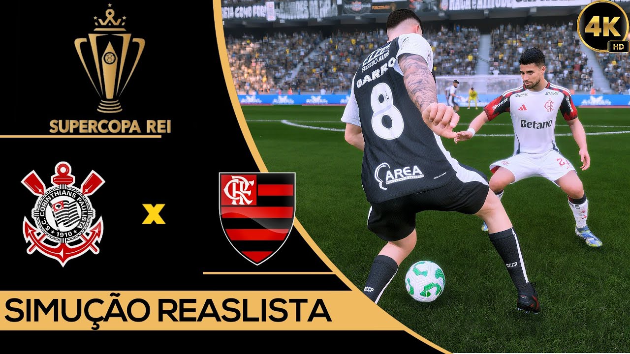 FC 26 4K - Corinthians vs Flamengo | Final da SuperCopa Rei 2026 | EA Sports FC 26 Simulação.