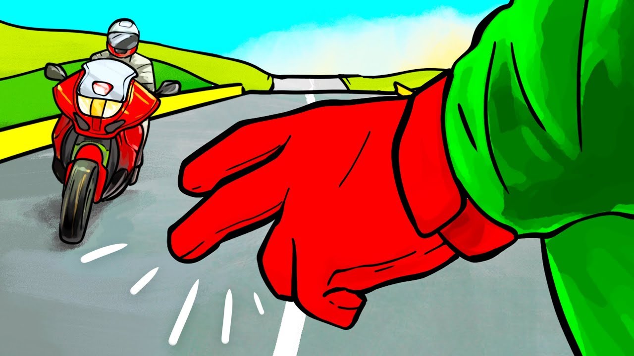 Warum Motoradfahrer sich gegenseitig zwei Finger zeigen