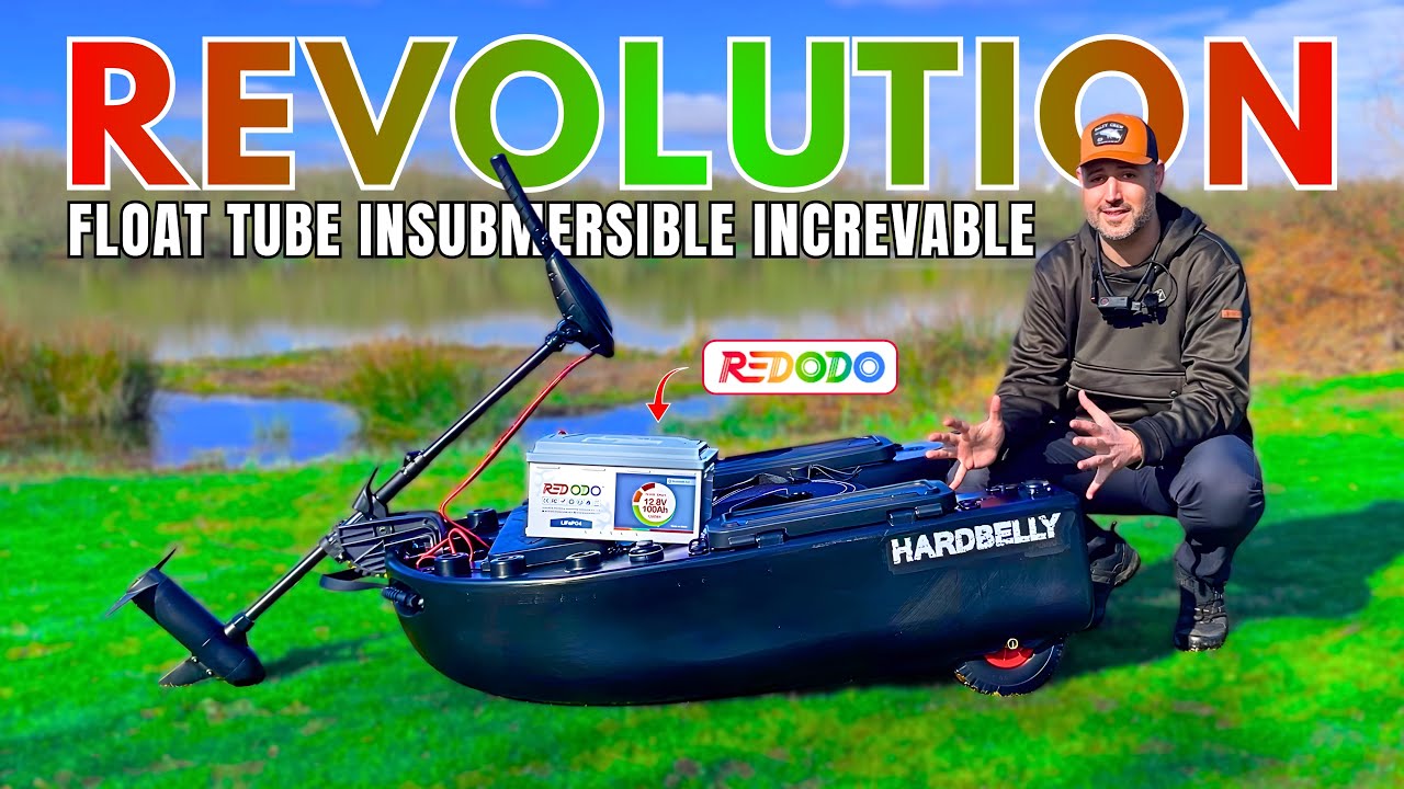 Le Meilleur Float Tube pour Pêcher en LAC et RIVIERE ?? (Batterie Redodo, Moteur Frazer)