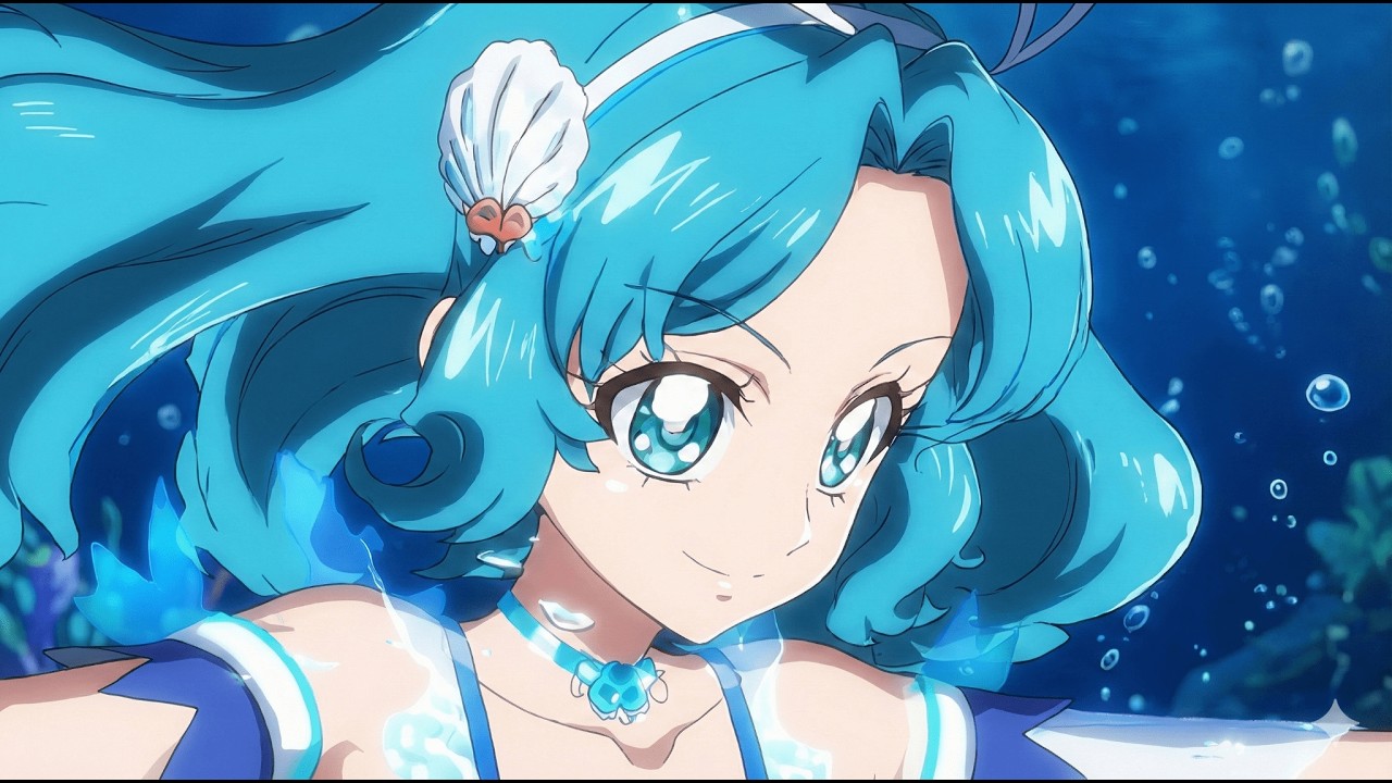 【AIプリキュア変身】美しき蒼の旋律と戦闘 [AI PRECURE Transformation] Beautiful Melody of Azure & Battle HQ