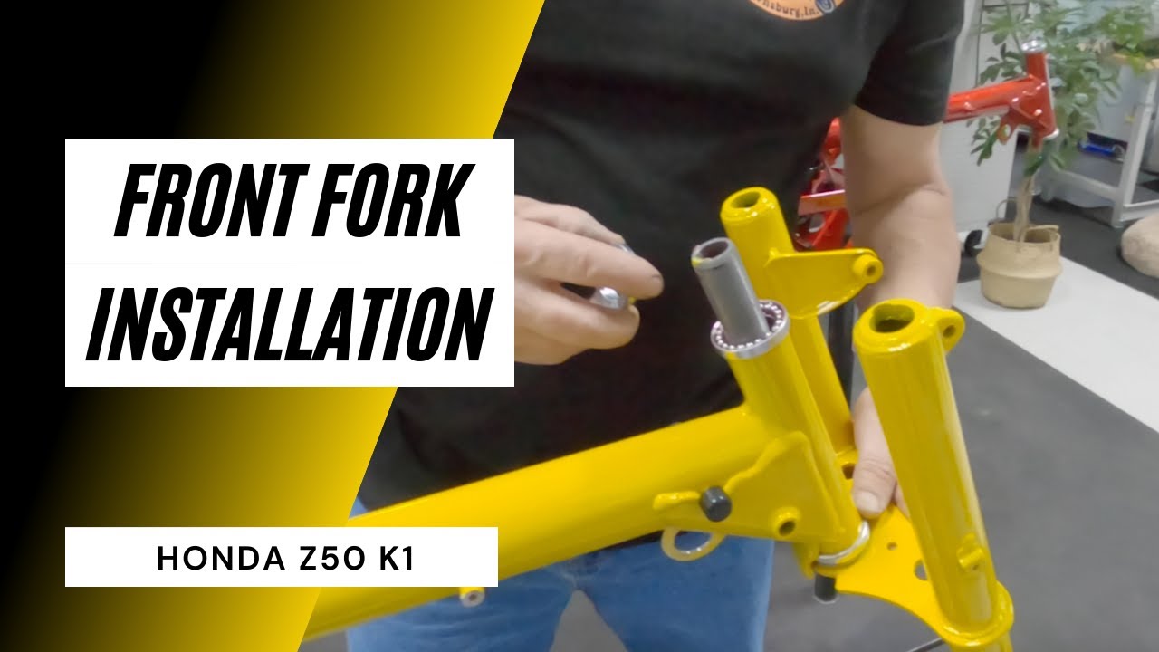 Front Fork Installation on HONDA Z50 K1 | GoPro Instructional Videos | Lil' Bikes Restoration