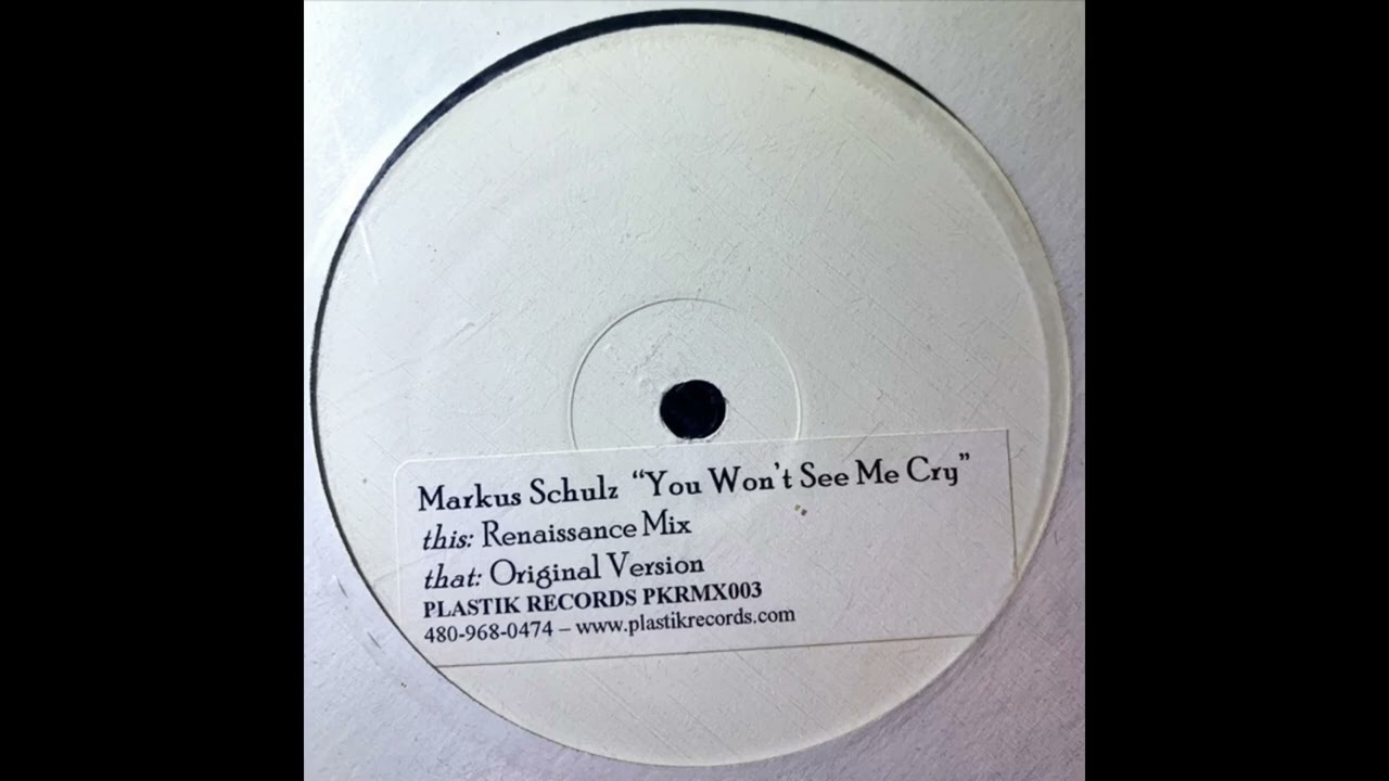 Markus Schulz - You Won't See Me Cry (Renaissance Mix) (1999)