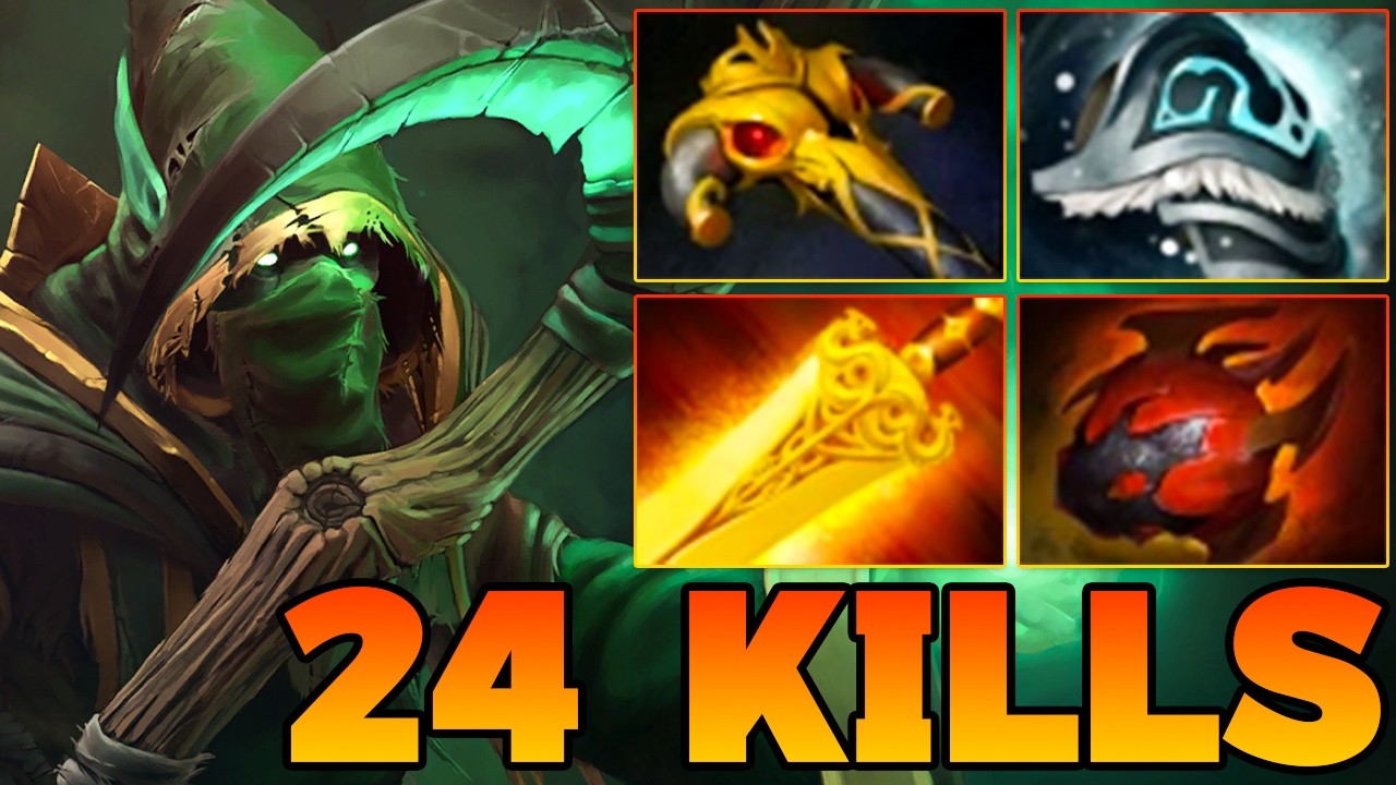 24 Kills Monster Carry Necrophos ! Necrophos Dota 2 Mid Lane Guide Gameplay Carry Build Rampage 7.41