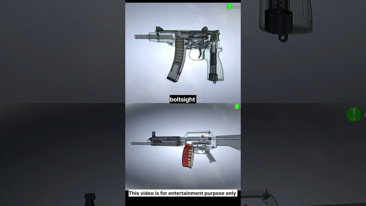USAS-12 vs Skorpion 🔥 Shotgun Power vs SMG Speed | Gaming Showdown #shotgunking #smg #reload #vs #3d