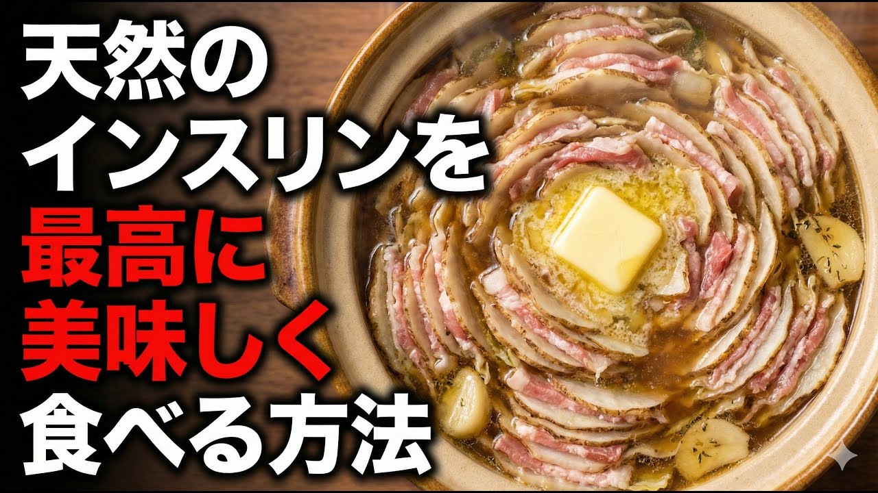 【血糖値対策】天然のインスリン「菊芋」が最高のご馳走に！豚バラ肉の洋風ミルフィーユ鍋 🍲✨    #菊芋#ミルフィーユ鍋#健康レシピ#天然のインスリン#おうちごはん