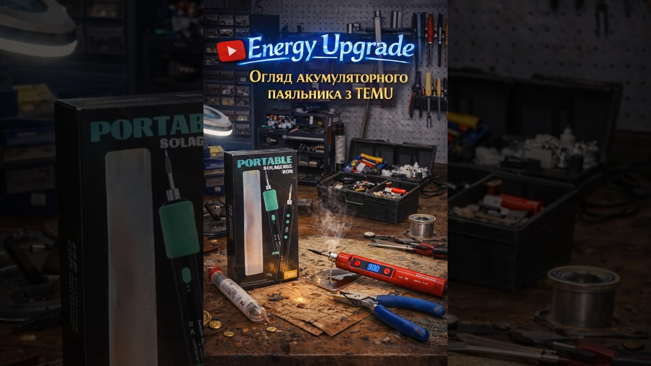 огляд китайського акумуляторного паяльника з TEMU
