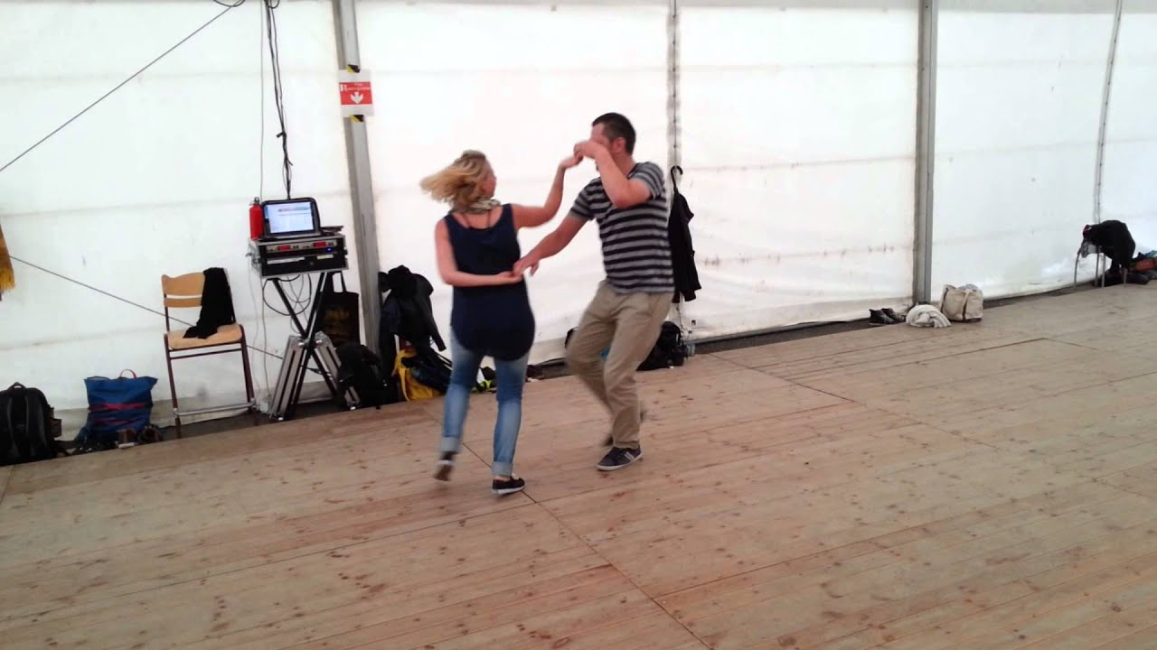 Two handed pass by & send out variations with Hasse and Marie