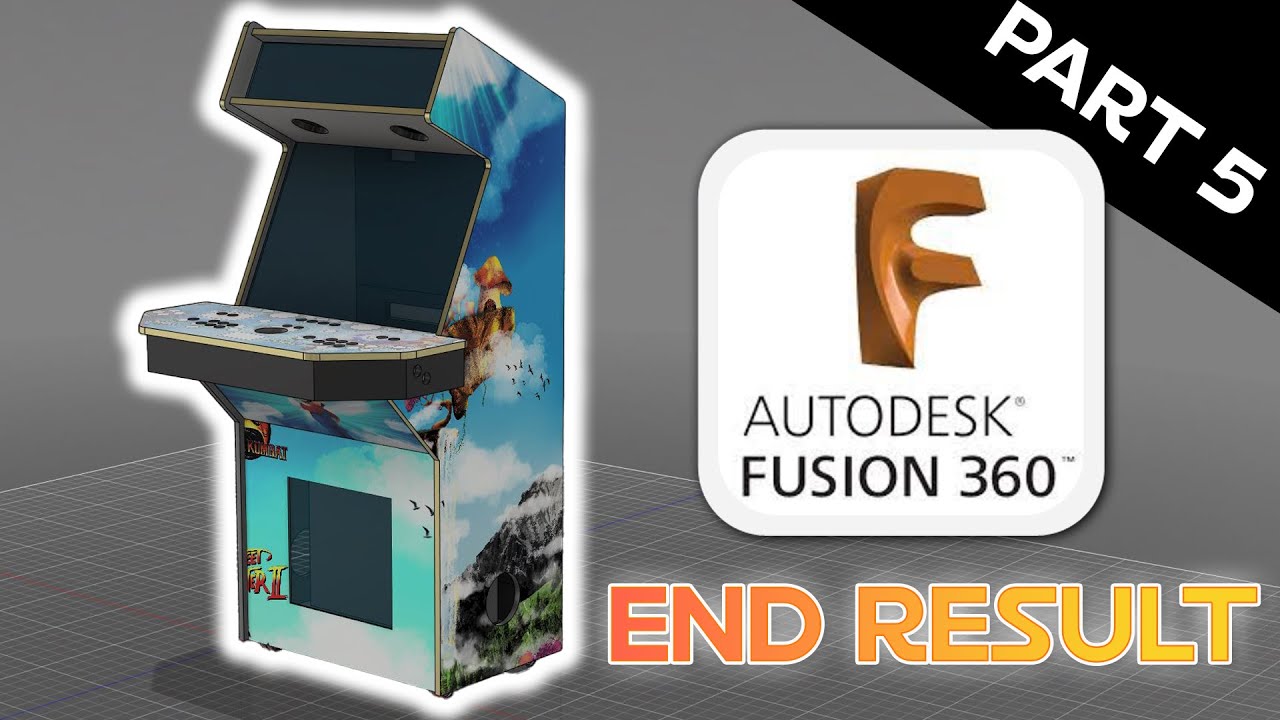 Освоение fusion360 — руководство по Retro Arcade Cabinet [часть 5 из 5] 📐📏🛠