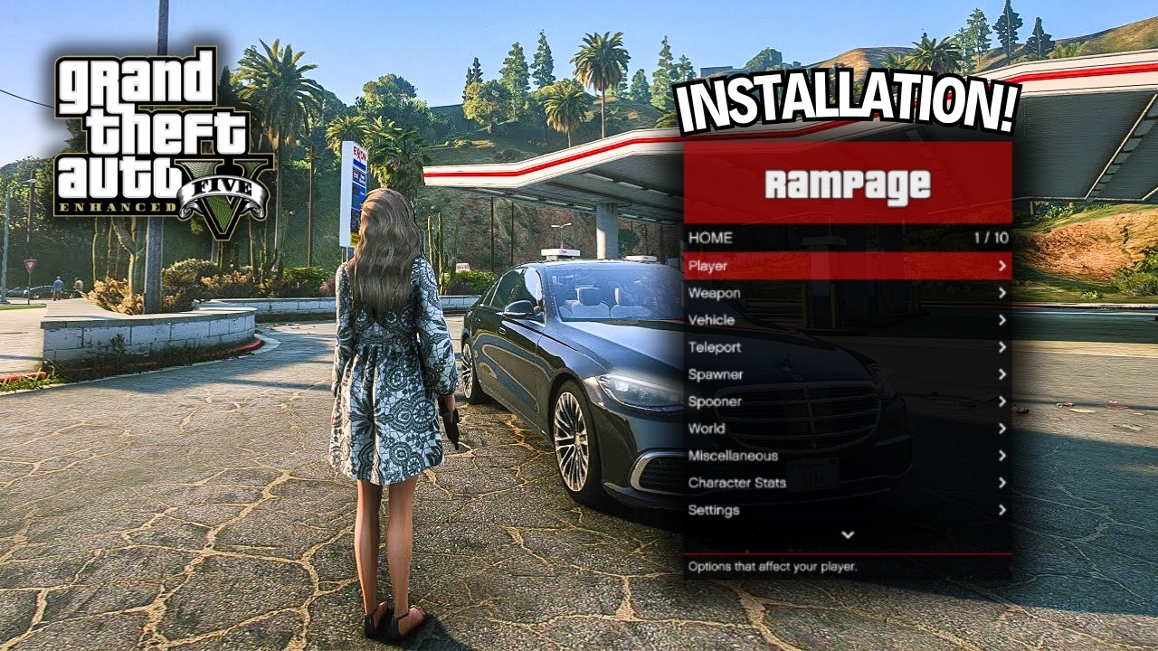 GTA 5 Enhanced - Mod Menu/Trainer Installation Tutorial (Rampage Trainer)