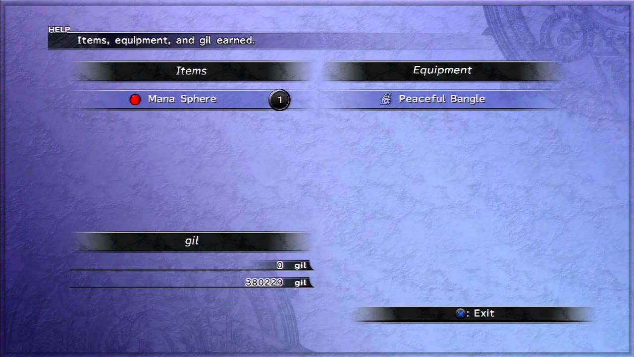 Final Fantasy X HD Sidequests - No Encounters Armor