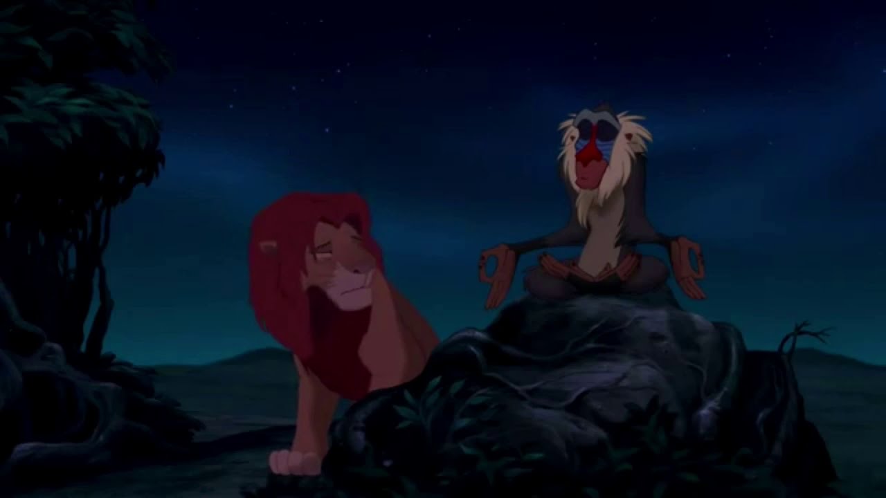 Il re leone - simba e nala litigano