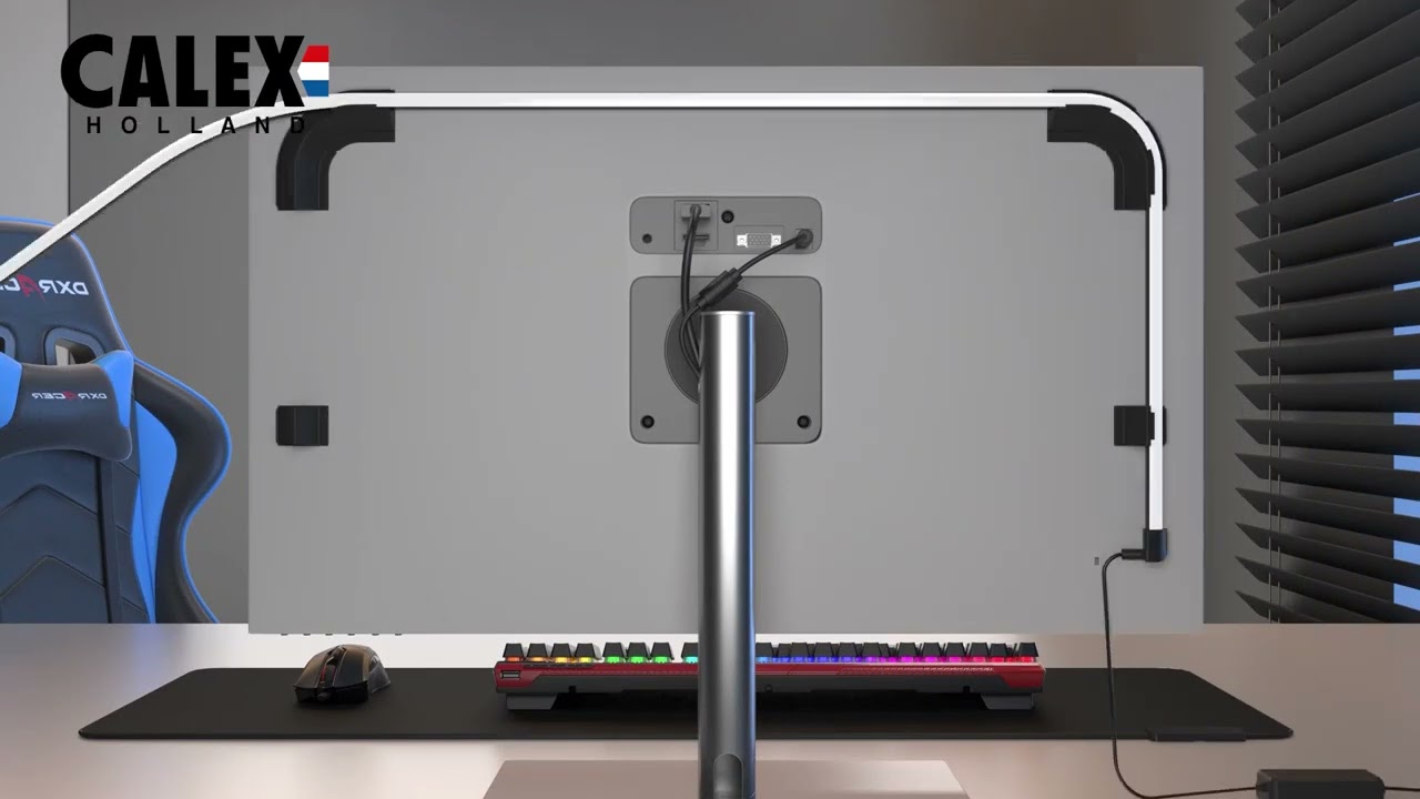 CALEX Gaming Monitor Strip Installation