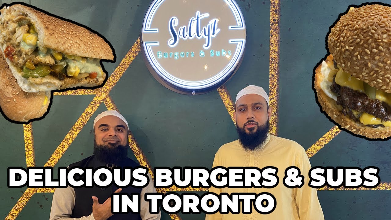 SALTYZ | LEBANESE STYLE | DELICIOUS BURGERS & SUBS IN TORONTO | EID VLOG & PROMO | PHILLY SUBS 😋