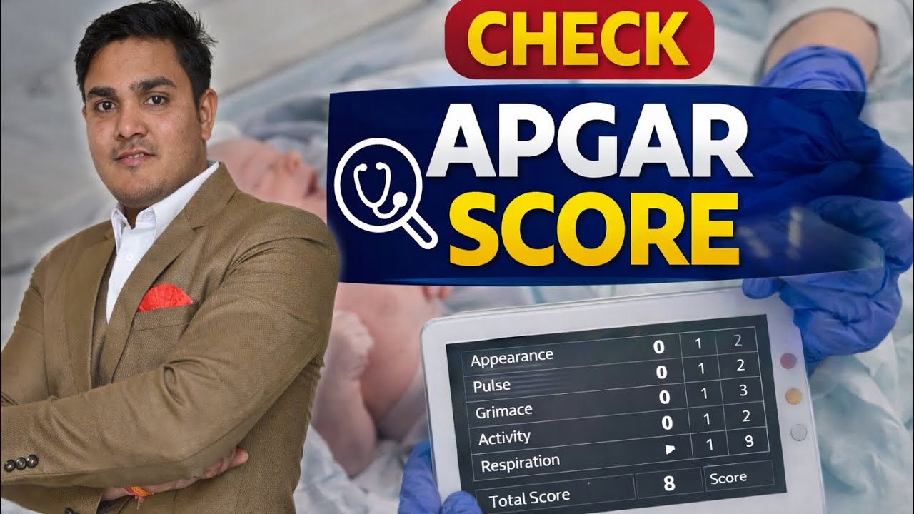 APGAR SCORE ✍️quick test performed check assessment 