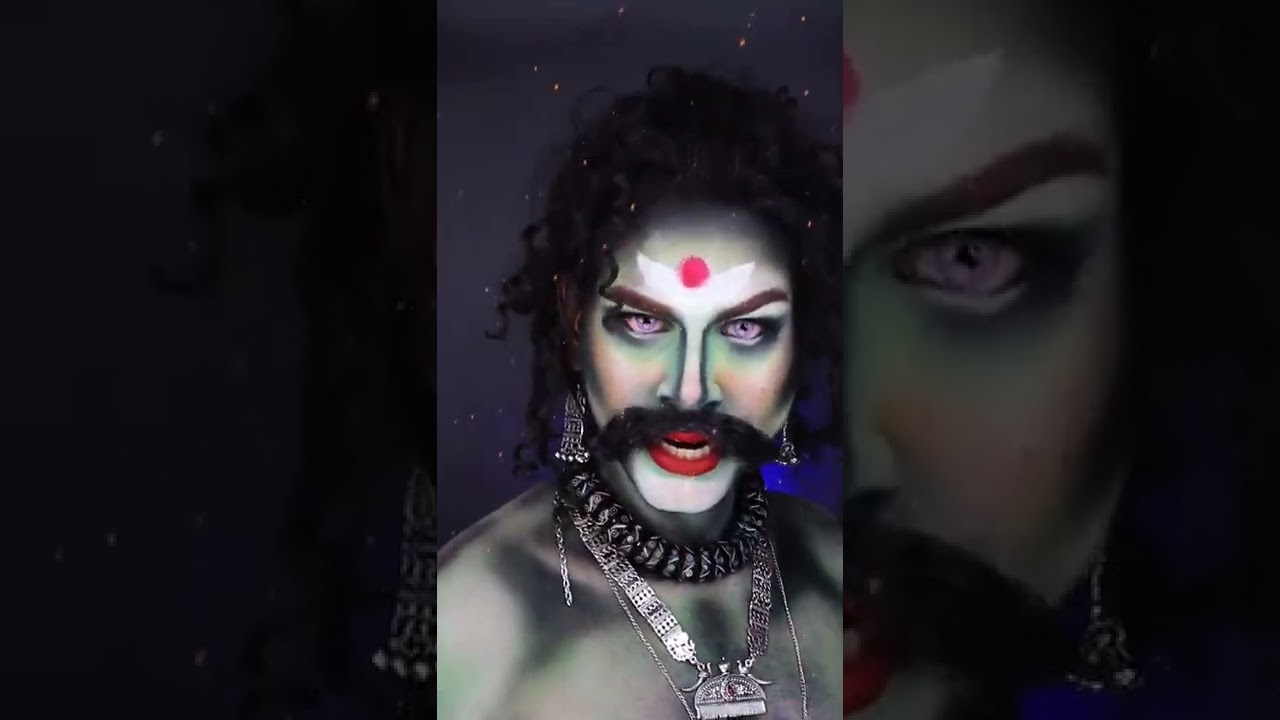 jai mata di😱 🗡️👹 #mahisasur #devil #durgapuja #halloween #sfx #fx #halloween2022  #mahisasurmardini