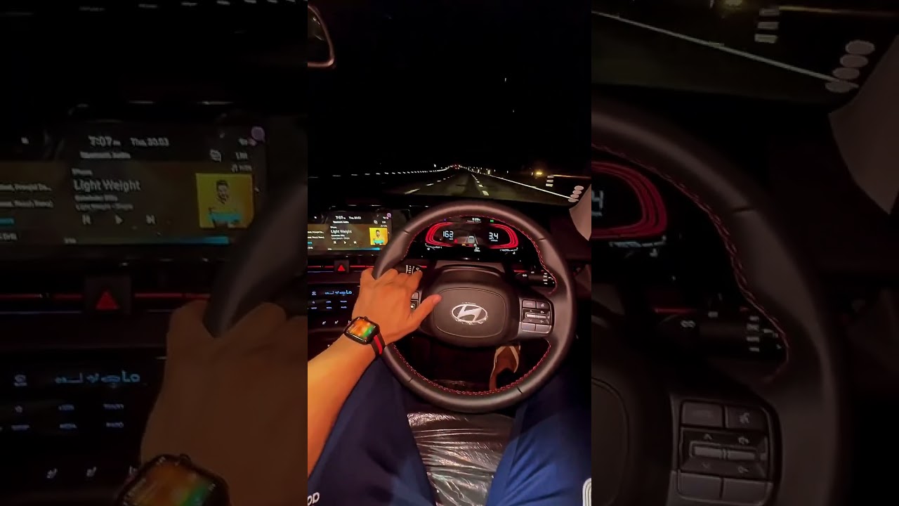 Hyundai Verna 2023 facelift top speed test | night driving