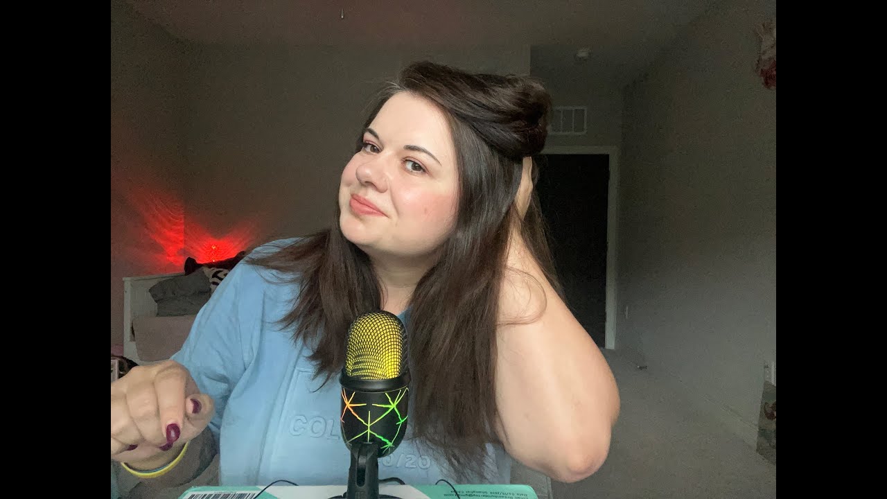 ASMR relaxing hair play for deep sleep (hair accessories, brushing, headbands, ties, mic brushing)