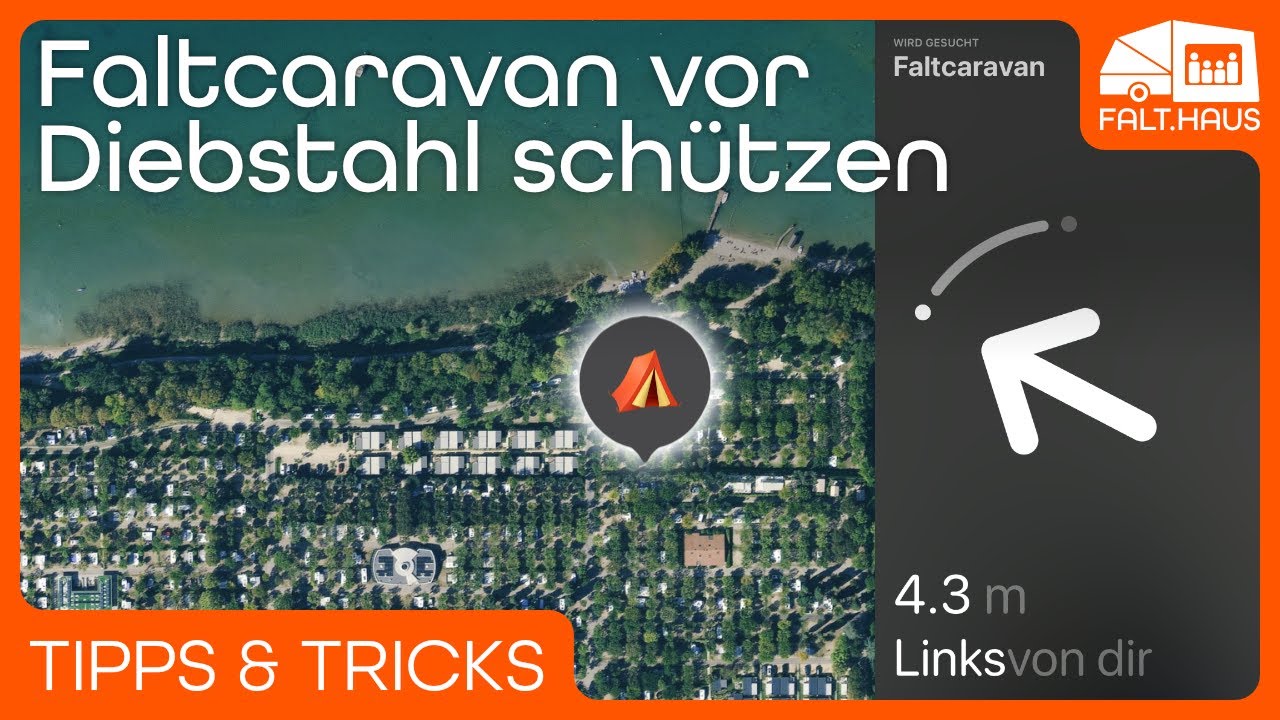 Diebstahlsicherung beim Faltcaravan-Camping