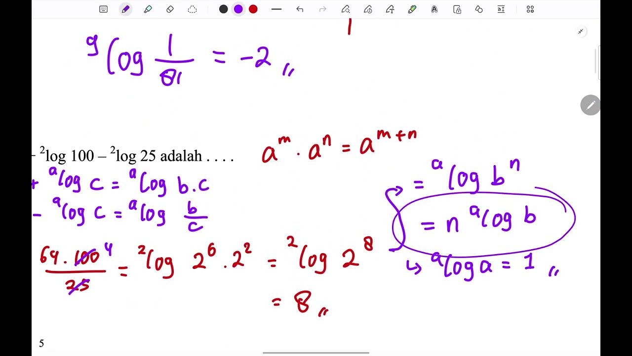 Bahas Soal 21 | Latihan Soal Logaritma Dasar FULL