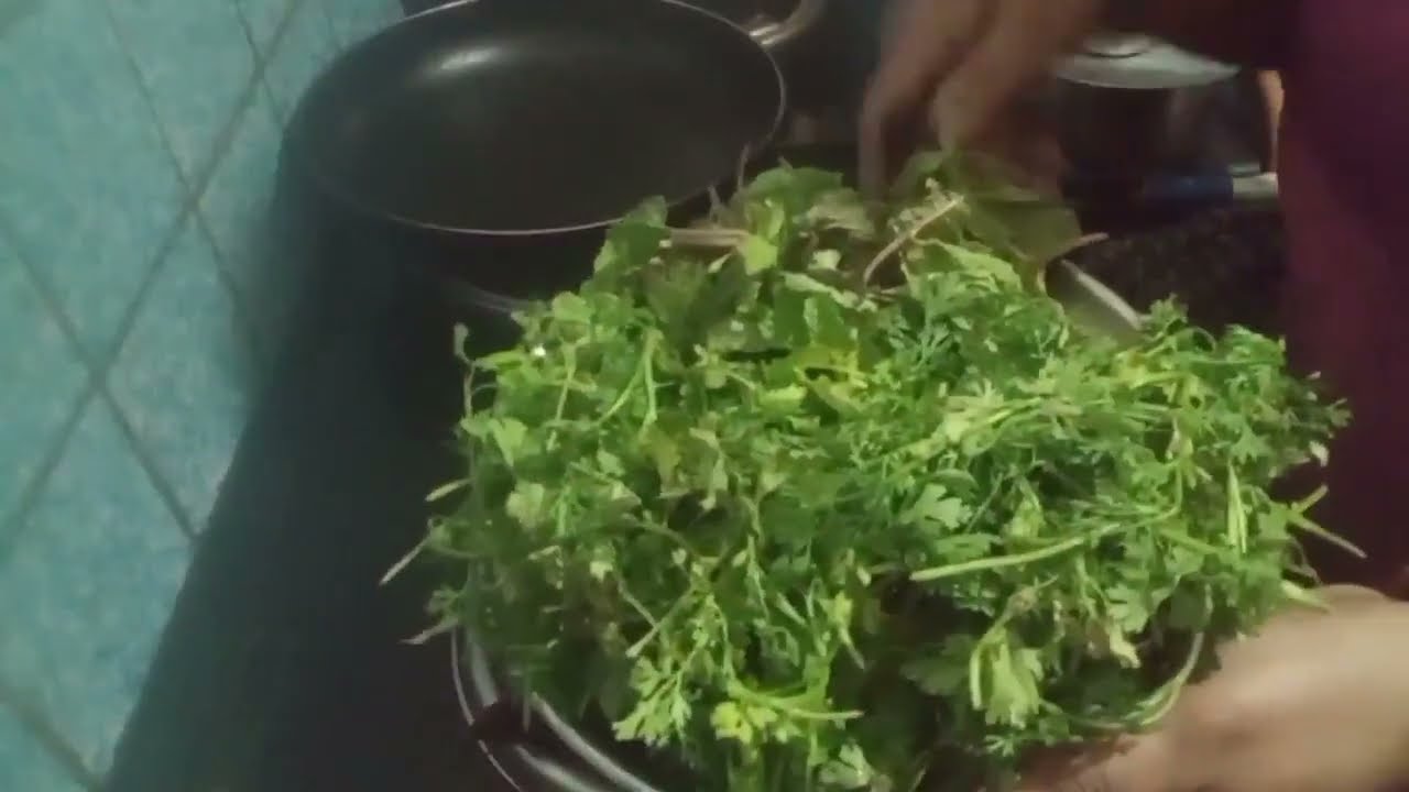 Four types of leaves with nalikayi combination , tasty healthy super chutney 