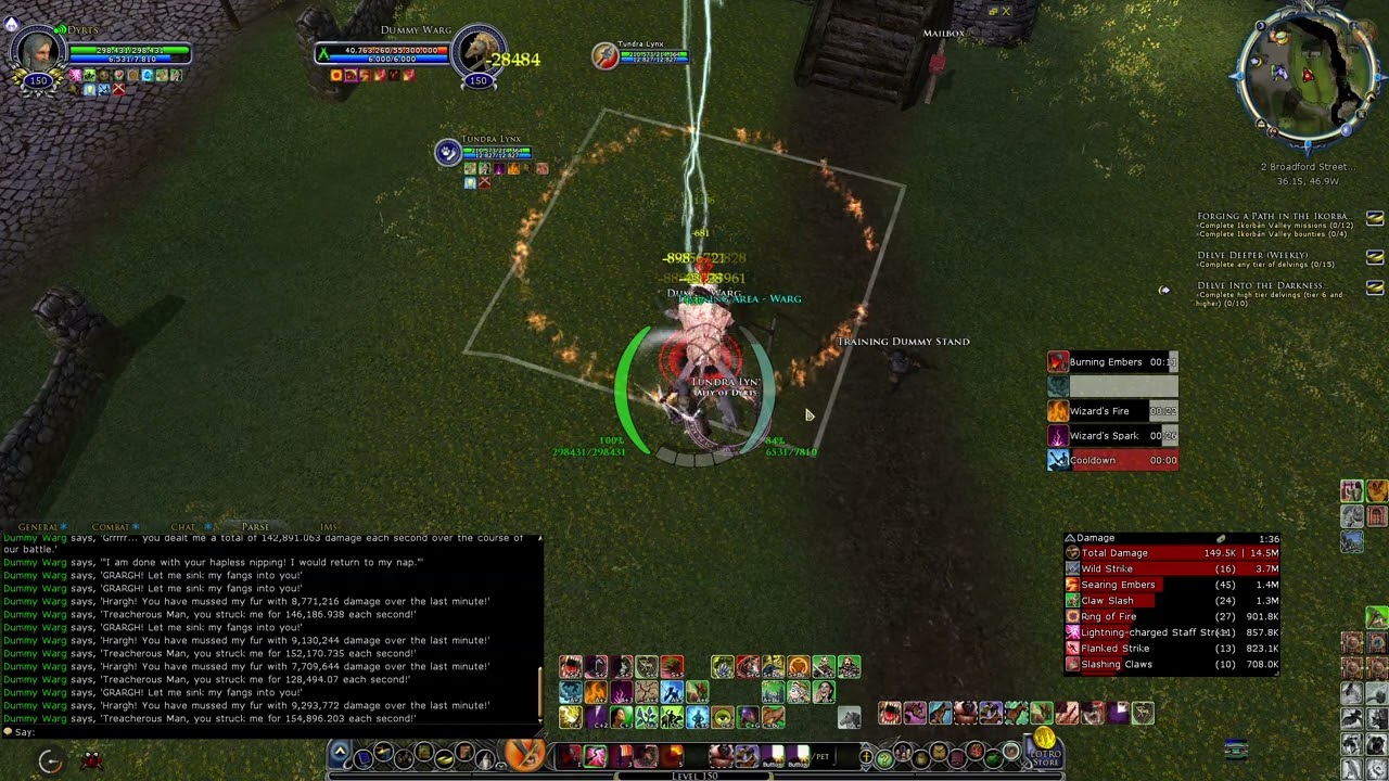 Lotro U43 148k blue lm parse