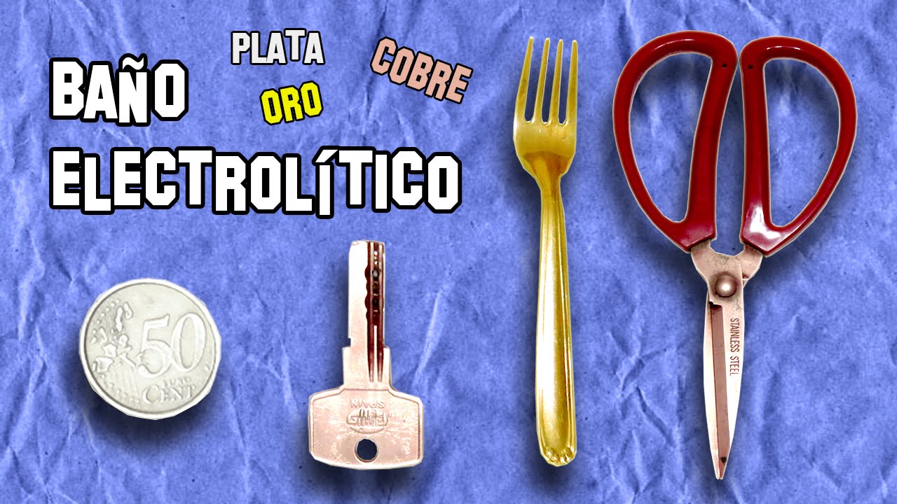 🔴 Como Hacer un Ba&ntilde;o de 🥇Oro🥈Plata🥉Cobre 🔋Ba&ntilde;o Electrol&iacute;tico ⚠️Life Hacks Trucos Inventos