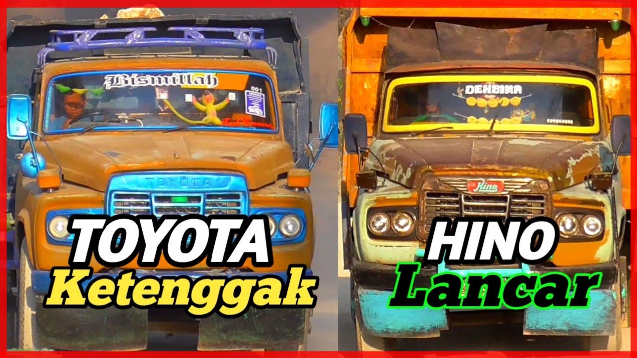 unik,TRUCK TOYOTA BUAYA KETENGGAK/TRUCK BUAYA LOGO HINO NANJAK MULUS/TRUCK BUAYA JADUL MANTUL