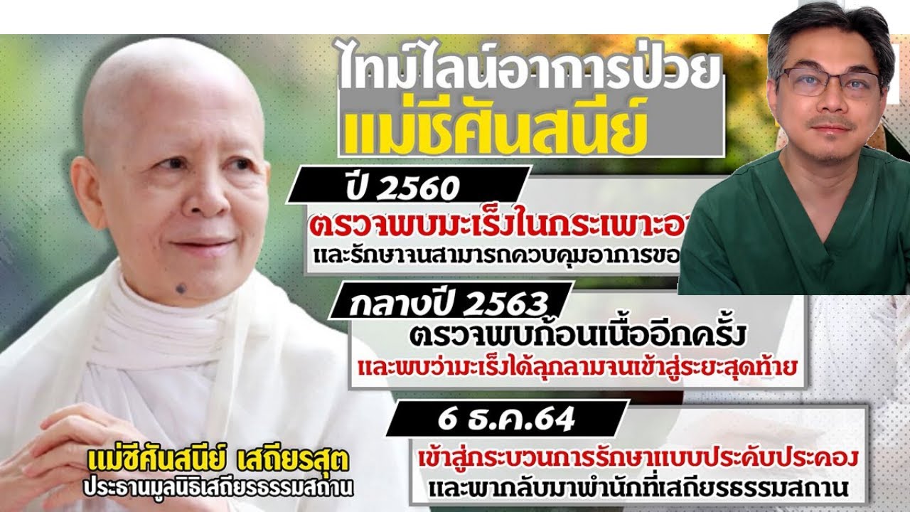 คนดังกับโรค ตอนที่ 1 : แม่ชีศันสนีย์ กับ มะเร็งกระเพาะอาหาร