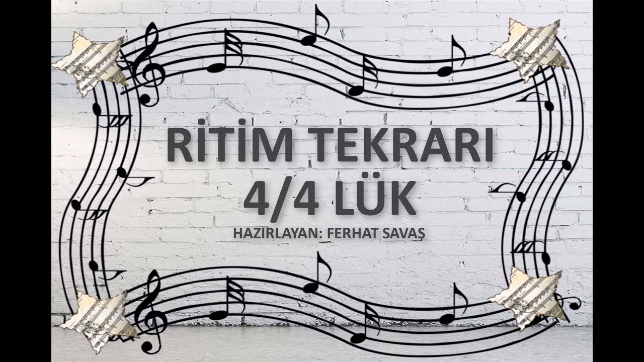 RİTİM TEKRARI ÇALIŞMASI 4/4'LÜK | KONSERVATUVARA HAZIRLIK