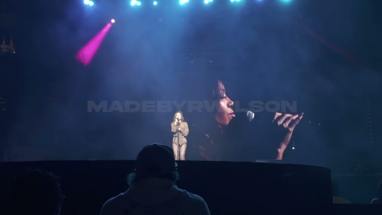 Amerie performing at the Boys 4 Life Tour