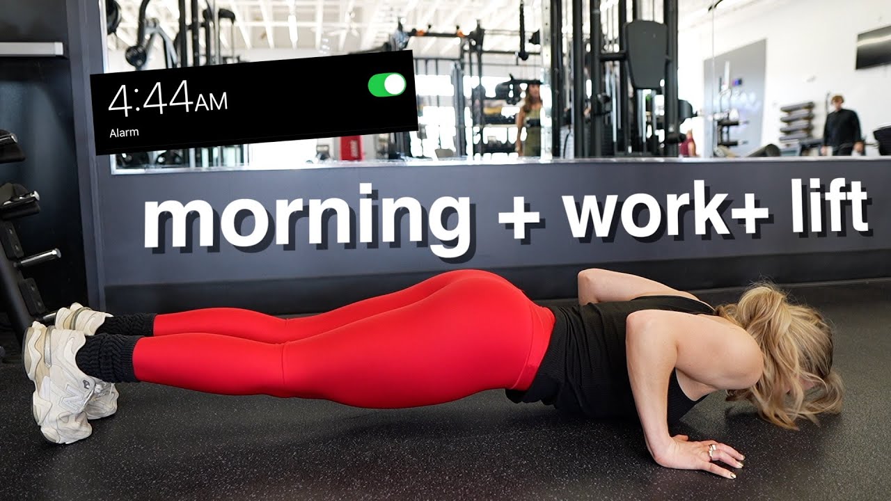 a random vlog of my day 4:00am to 8:00pm | morning, work, lift