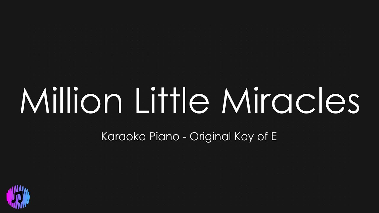 Million Little Miracles | Elevation Worship & Maverick City | Piano Karaoke [Original Key of E]