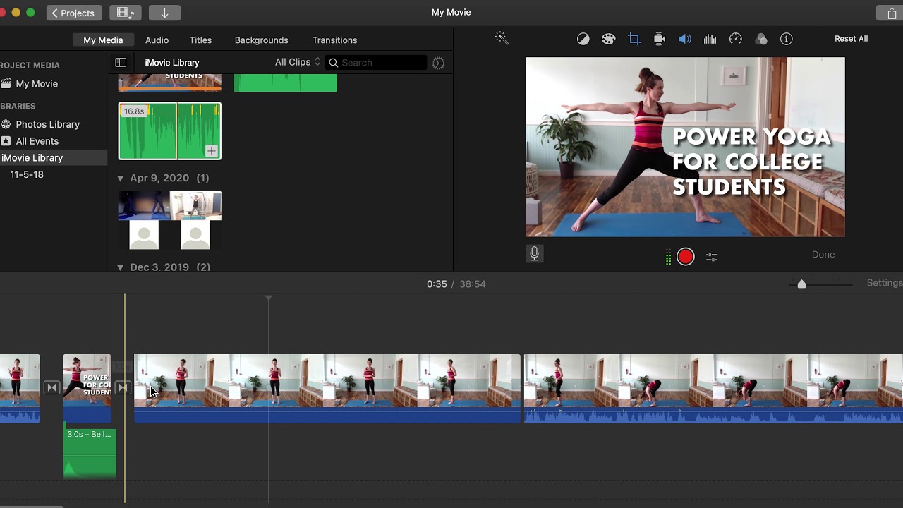 How to Edit Yoga Videos in iMovie