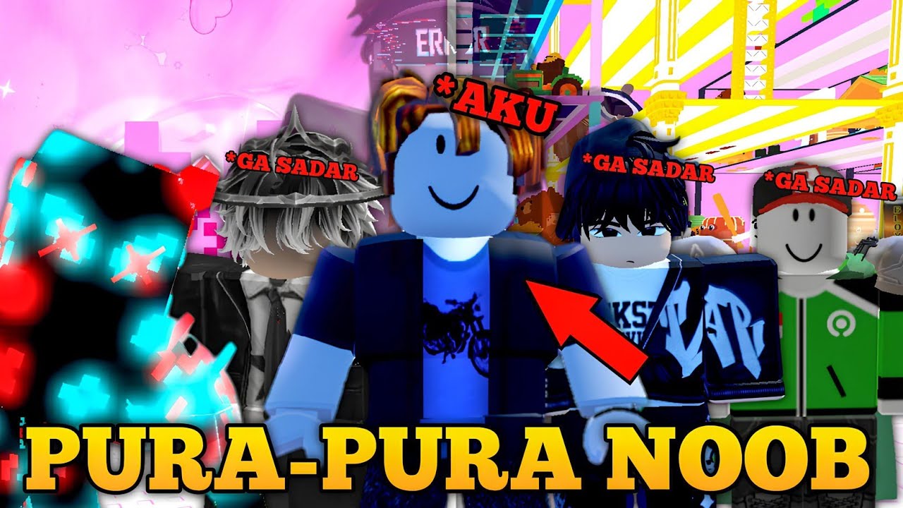 Aku Pura-Pura NOOB di Server SUBSCRIBER Siapa yang Bantu Dapat BRAINROT TERLANGKA! Escape Tsunami