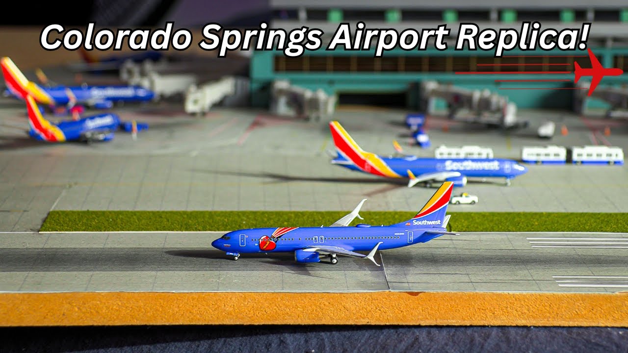 Miniature Replica: Gemini Jets Colorado Springs Model Airport in 1:400 scale!