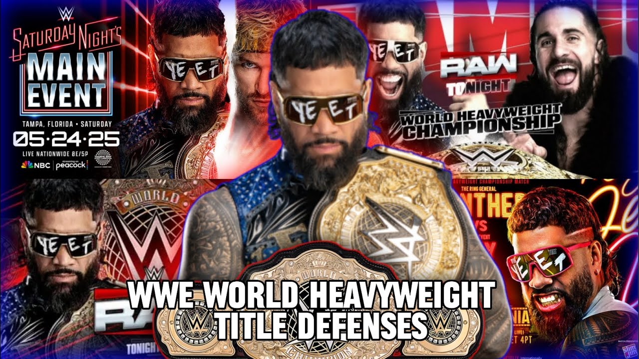Every Jey Uso WWE World Heavyweight Title Defense