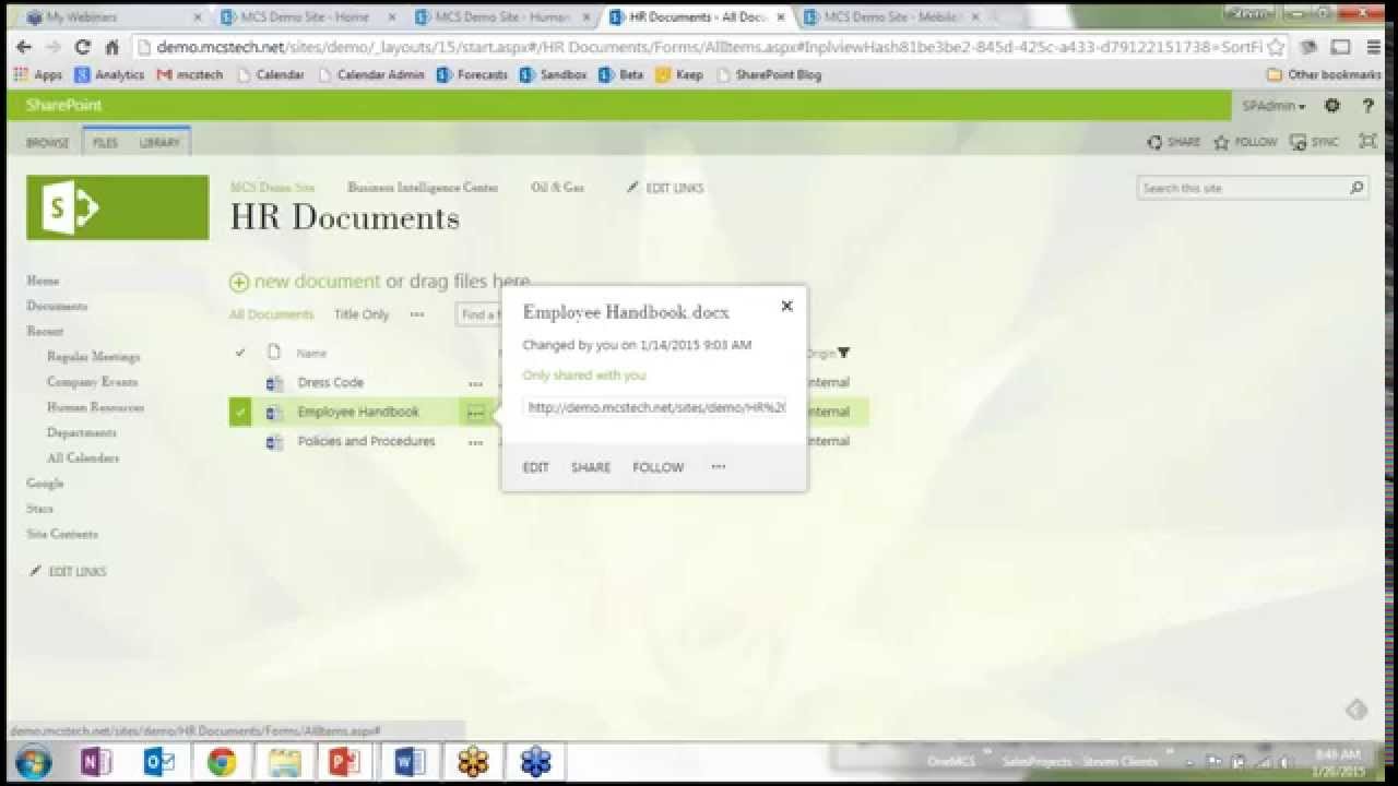 SharePoint Document Management