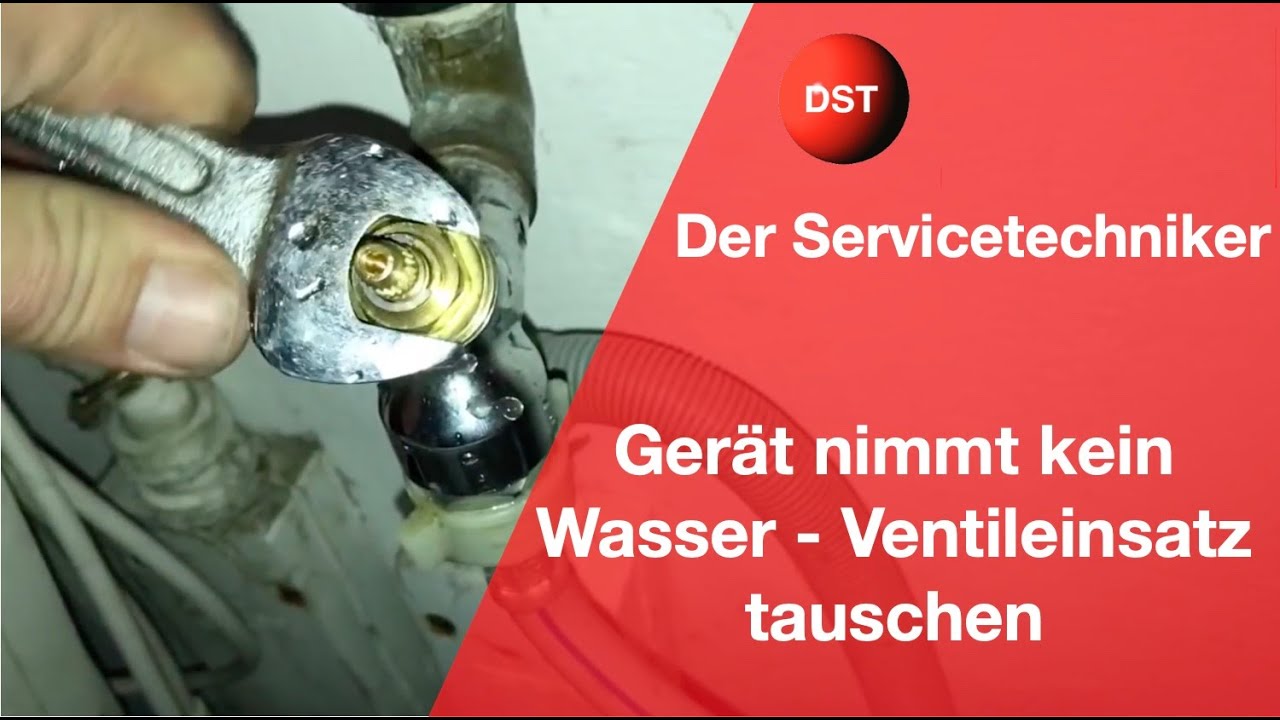 Ventileinsatz wechseln wenn das Gerät kein Wasser nimmt