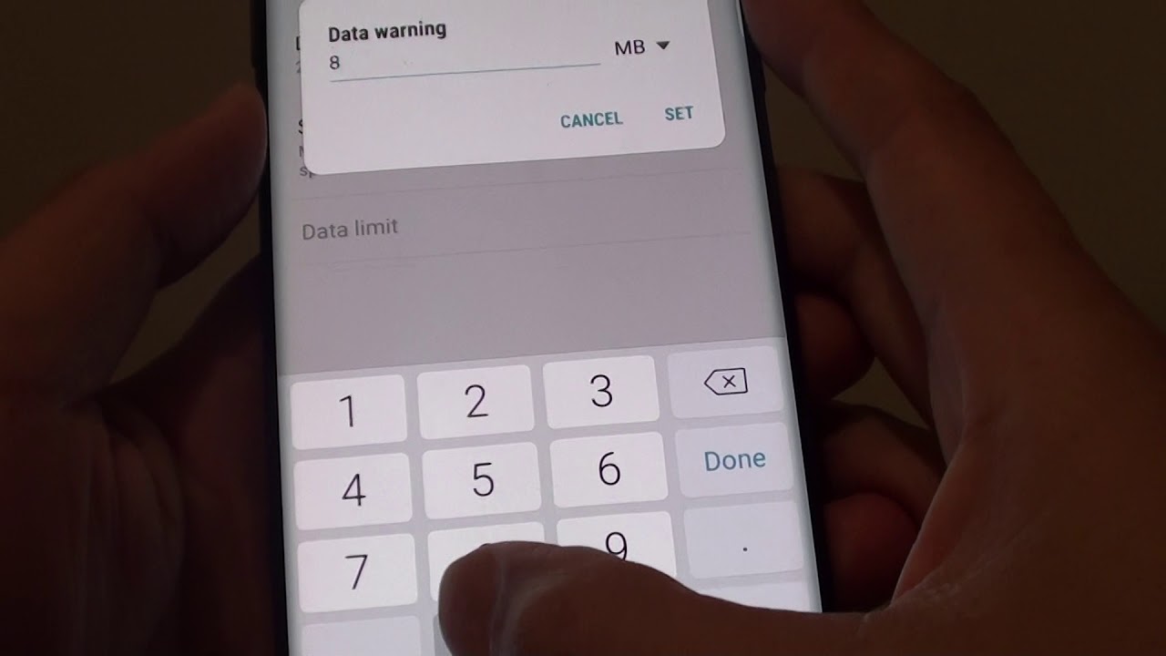 Samsung Galaxy Note 8: How to Change Mobile Data Warning Threshold Value