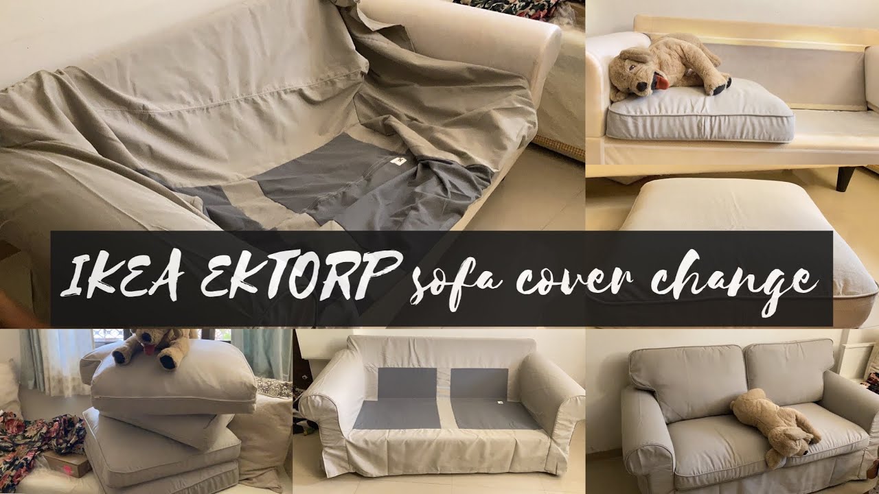 IKEA EKTORP SOFA COVER| CHANGING THE EXTORP SOFA COVER INDIA EDITION| IKEA Mumbai