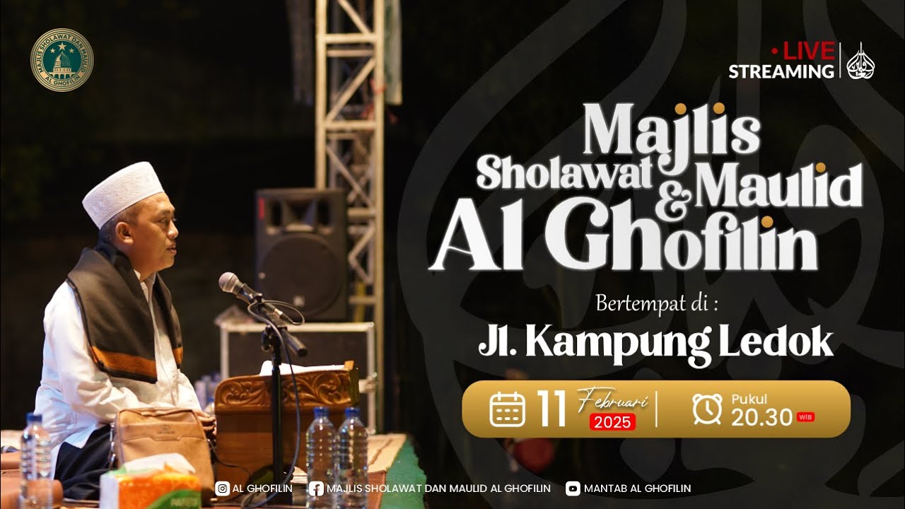 🔴LIVE || MAJLIS SHOLAWAT AL-GHOFILIN || JL. KAMPUNG LEDOK JEMBER BERSHOLAWAT || 11 FEBRUARI 2025