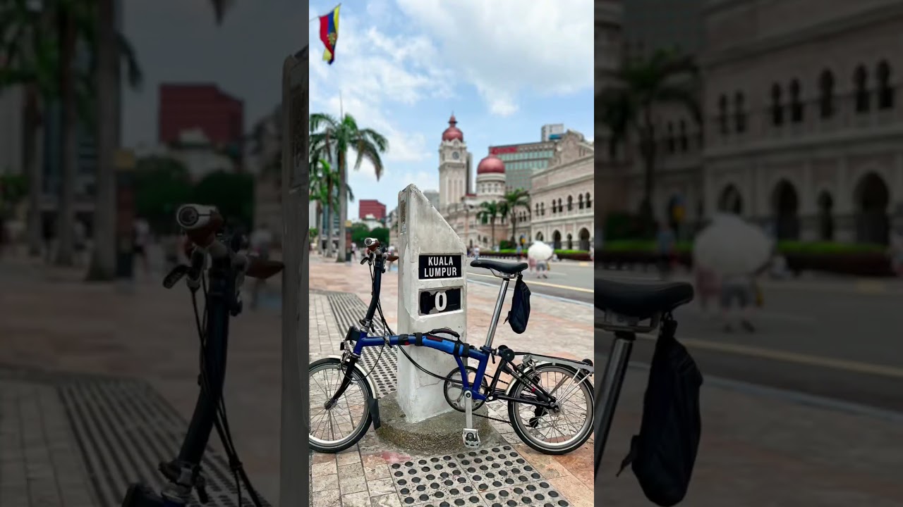 🐉🚴🏼&zwj;♀️ SUper DraGOn RIde #rider #cuticuti #tourist #cycling #kualalumpur #sunny #brompton