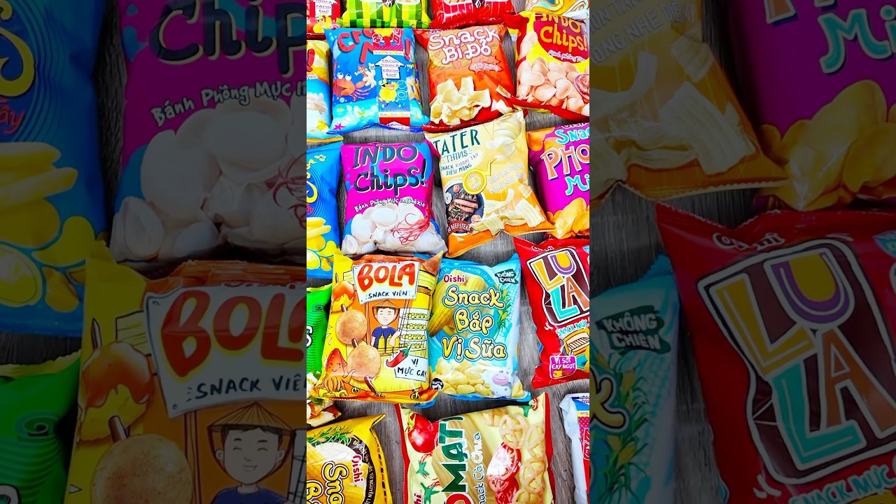 Điểm danh b&aacute;nh Oishi #kenghiensnack #anvat #shortvideo #candy #food #snacks #review