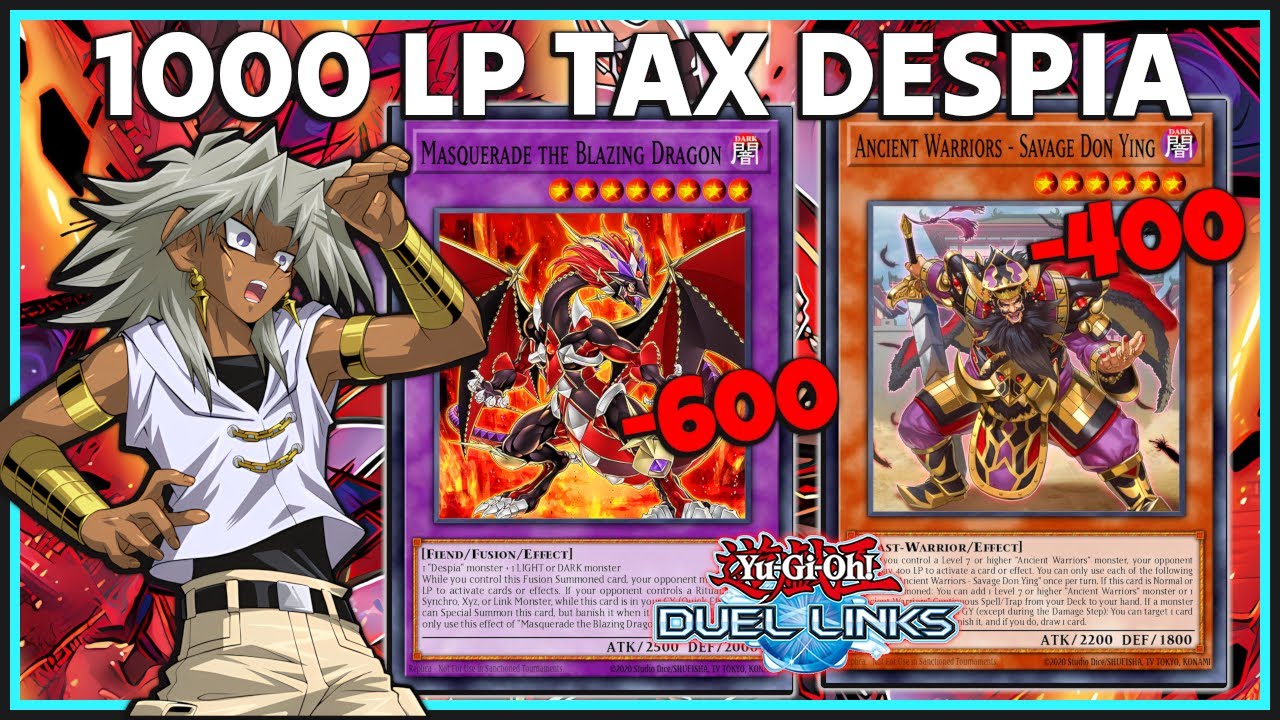PAY WITH YOUR LIFE POINTS! DESPIA ULTIMATE TAX COMBO! FT.  Savage Don Ying [Duel Links Replay]