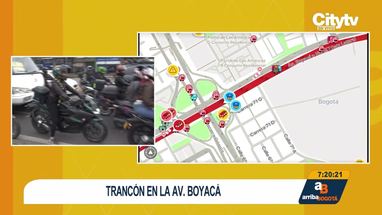 Movilidad colapsada en Bogotá, estas son las vías más afectadas | CityTv